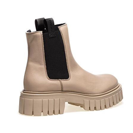 KREM Kadın Bot 86L3 FRAU BEATLES LEATHER RUBBER CR