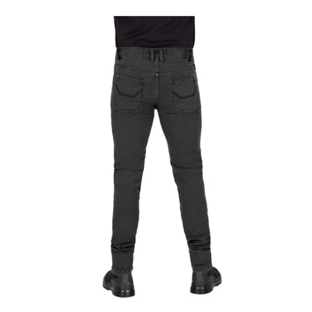 Knox Colton Slim Korumalı Denim Motosiklet Pantolonu (Kısa Bacak) Koyu Gri