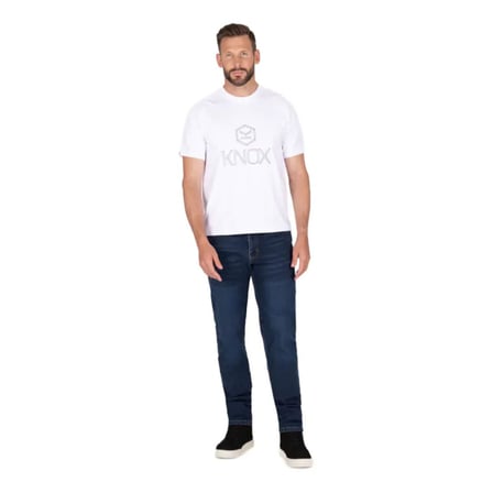 Knox Kirkstone Korumalı Denim Motosiklet Pantolonu (Kısa Bacak) Mavi