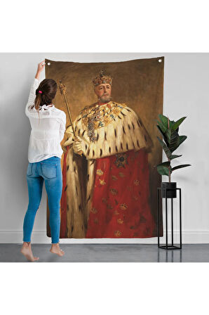 Oscar Frederick II'nin Portre Duvar Örtüsü-8037