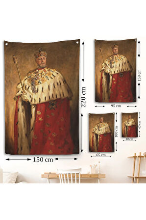 Oscar Frederick II'nin Portre Duvar Örtüsü-8037