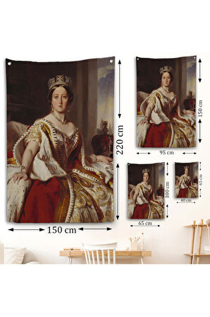 Franz Xaver Winterhalter - Kraliçe Victoria Duvar Örtüsü - Queen Victoria-8038