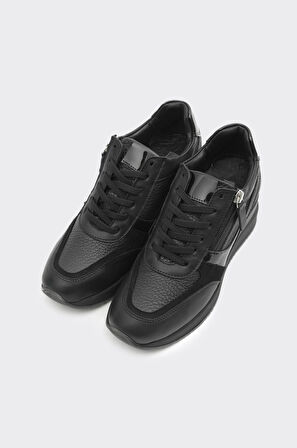 Yüksek Taban Hakiki Deri Kadın Sneaker