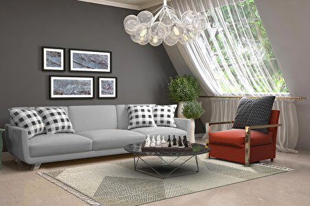 EKO HALI SOHO SH 08 GREY MULTY 80*150 CM