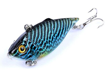 PROFISHER Mavi/Siyah Sert Yapay Balık Yem 6,5 cm 7,7 gr # 8