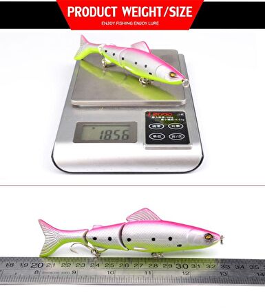 3 EKLEMLİ ÇELİK KANCALI 12,7 cm 17,36 gr