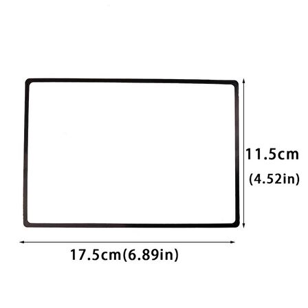 X3 Esnek A5 PVC Büyüteç Levha 180X120mm Kitap Sayfa Büyütme