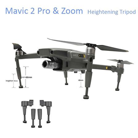 DJI Mavic 2 Pro/Zoom Amortisörlü Yükseltilmiş İniş Takımı Stabilizatör