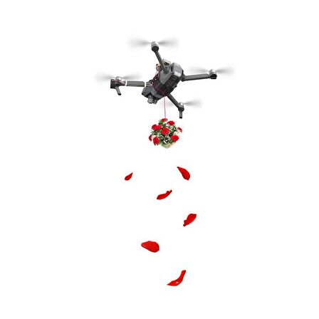 DJI Mavic Pro Servo Motorlu Paket Bırakma Mekanizması Tanıtım Balık Yemi Yüzük