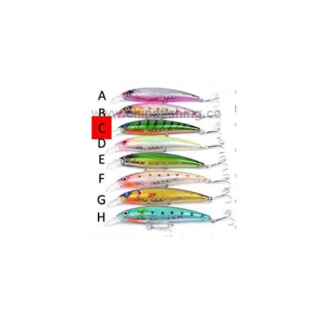10cm 8,5gr ÇİFT KARBON ÇELİK KANCALI YEM