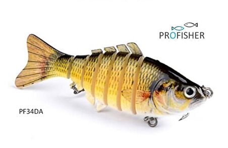 Profisher 7 Eklem 2 Kanca Sahte Balık Yem 15,5 gr 10 cm Bream A