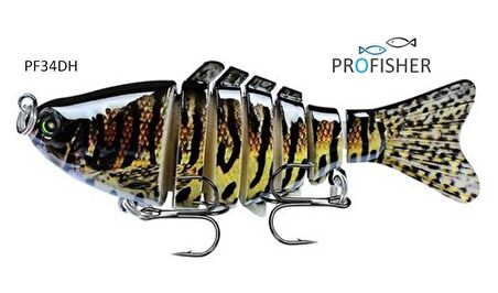 Profisher 7 Eklem 2 Kanca Sahte Balık Yem 15,5 gr 10 cm Bream H