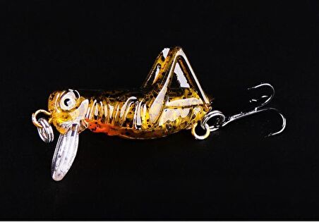 PROFISHER 5 Renk Set 1 Kanca Sahte Yem 3 gr 4 cm Grasshopper