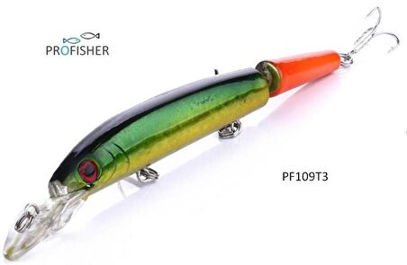 PROFISHER 2 Eklem 3 Kanca Sahte Balık Yem 15 gr 14,5 cm Sub 3 