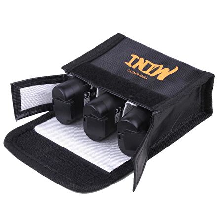 DJI Mavic Mini 3 Pil İçin Saklama Çantası Yanmaz Koruyucu Kılıf