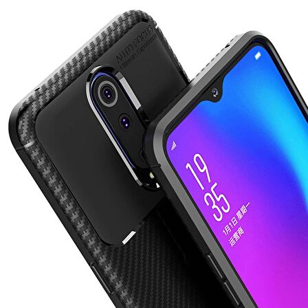 Gpack Oppo Rx17 Pro Kılıf Negro Karbon Dizayn SilikonNano Glass