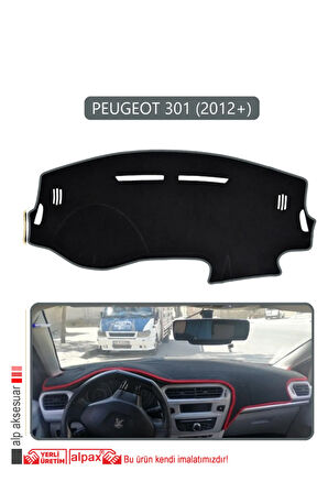 Peugeot 301 (2012+) Torpido Koruma  Halısı -  Gri Kenar