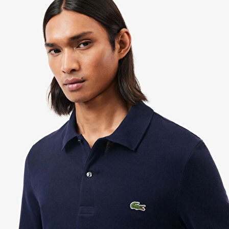 Lacoste Erkek Classic Fit Uzun Kollu Lacivert Polo