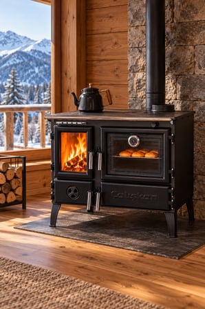 Reyo Stove Rabat Gurme Tuğlalı Fırınlı Şömine Soba EN Sertifikalı