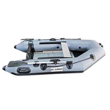 DOLPHIN Şişme Bot 2.40m Zodyak Tip Alüminyum Taban GRİ