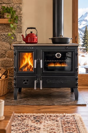 Reyo Stove Rabat 3D Gurme Tuğlalı Fırınlı Şömine Soba EN Sertifikalı