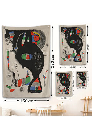 Joan Miro - 42 Rue Blomet Duvar Örtüsü-8048