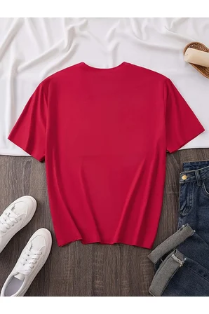 Unisex Kurdele Baskılı Tasarım Tshirt