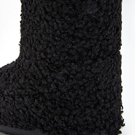 Kadın Bot 14028700-001 Moon Boot Icon Faux Curly Black