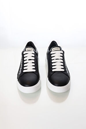 Erkek Rey Lace-Up Bağcıklı Sneakers - Siyah | 43