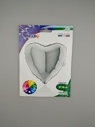 FOLYO BALON KALP 18'' GÜMÜŞ D.Ü 5TL