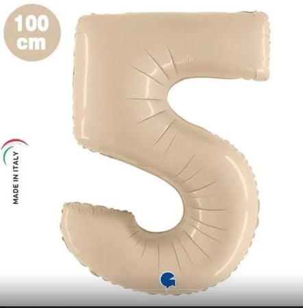 Folyo Rakam 5 Satin krem 40 Inc 101 Cm GRABO