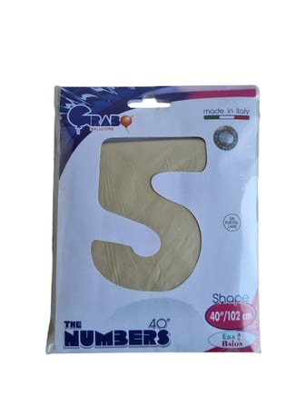 Folyo Rakam 5 Satin krem 40 Inc 101 Cm GRABO