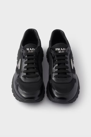 Prada Logolu Sneaker Ayakkabı Erkek AYAKKABI 2EE4433LF5 F0002 SİYAH