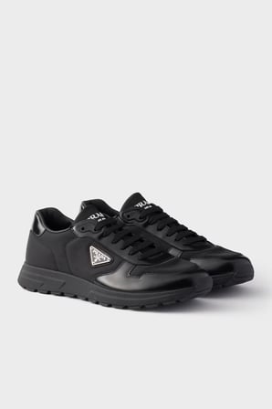 Prada Logolu Sneaker Ayakkabı Erkek AYAKKABI 2EE4433LF5 F0002 SİYAH