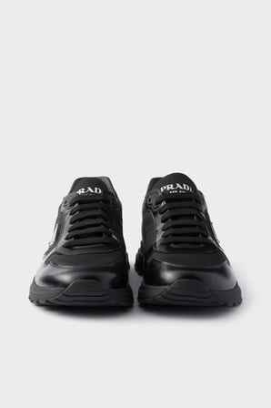 Prada Logolu Sneaker Ayakkabı Erkek AYAKKABI 2EE4433LF5 F0002 SİYAH