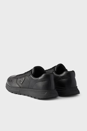 Prada % 100 Deri Logolu Sneaker Ayakkabı Erkek AYAKKABI 2EE443 013 F0002 SİYAH
