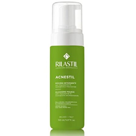 Rilastil Acnestil Karma ve Yağlı Cilt için Temizleyici Hyaluronik Asit Yüz Temizleme Köpüğü 150 ml 