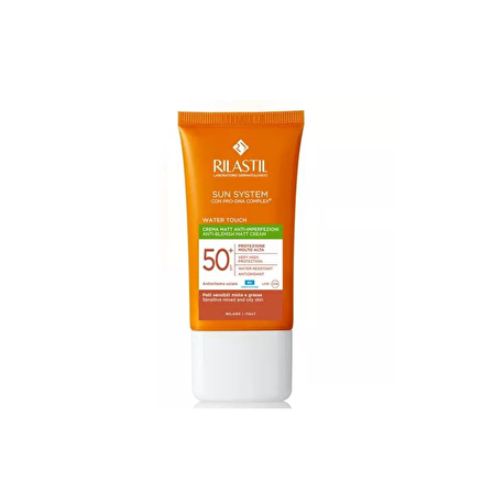 Rilastil Sun System 50+ Faktör Yaşlanma Karşıtı Karma-Yağlı Ciltler İçin Renksiz Yüz Güneş Koruyucu Krem 50 ml