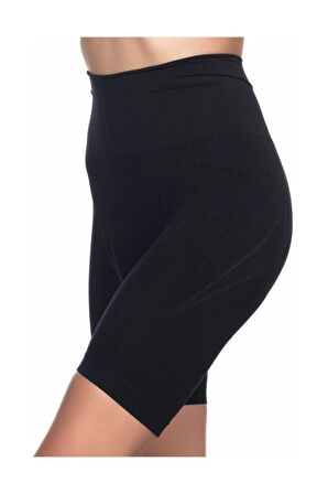Siyah Dikişsiz Düşük Bel Double Pantalon Toparlayıcı Korse 2017