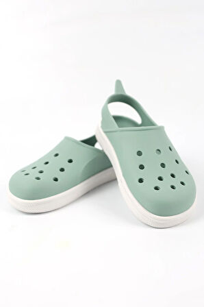 Boatilus Cloggy-B PastelGreen/White Çocuk Sandalet