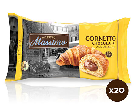 Cornetto Chocolate (Kruvasan Çikolatalı) 45 Gram 20 Adet (1 Kutu)