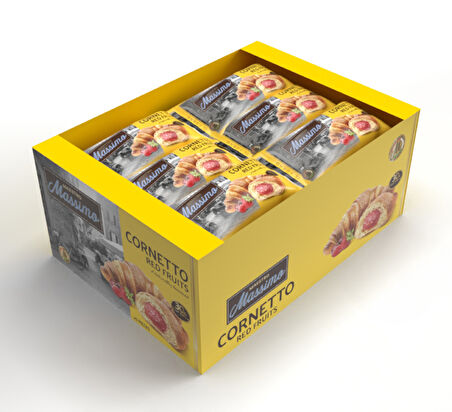 Cornetto Red Fruits (Kruvasan Kırmızı Meyveli) 45 Gram 20 Adet (1 Kutu)