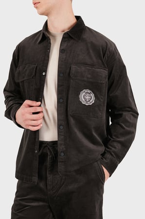 Armani Exchange Pamuklu Göğüs Cepli Kadife Gömlek Erkek GÖMLEK XM003245 AF27114 U8128 KAHVE