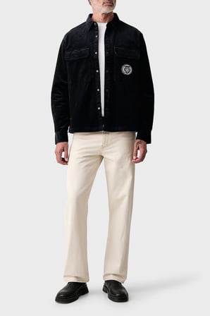 Armani Exchange Pamuklu Göğüs Cepli Kadife Gömlek Erkek GÖMLEK XM003245 AF27114 UB101 LACİVERT