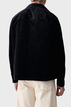Armani Exchange Pamuklu Göğüs Cepli Kadife Gömlek Erkek GÖMLEK XM003245 AF27114 UB101 LACİVERT