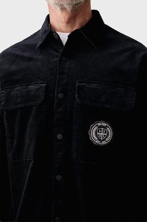 Armani Exchange Pamuklu Göğüs Cepli Kadife Gömlek Erkek GÖMLEK XM003245 AF27114 UB101 LACİVERT