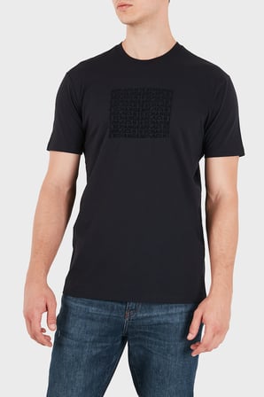 Armani Exchange Pamuklu Logolu Regular Fit Bisiklet Yaka T Shirt Erkek T SHİRT XM003044 AF21323 UB101 LACİVERT