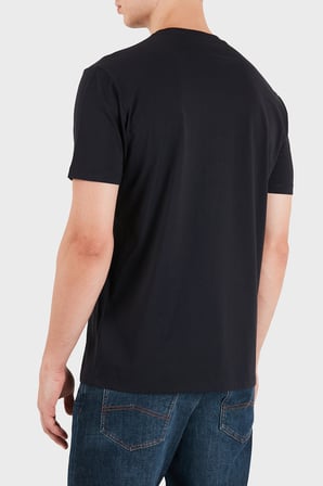 Armani Exchange Pamuklu Logolu Regular Fit Bisiklet Yaka T Shirt Erkek T SHİRT XM003044 AF21323 UB101 LACİVERT