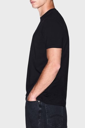 Armani Exchange Pamuklu Logolu Regular Fit Bisiklet Yaka T Shirt Erkek T SHİRT XM003044 AF21323 UC001 SİYAH