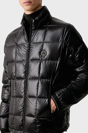 Armani Exchange Kuş Tüyü Dolgulu Regular Fit Dik Yaka Mont Erkek MONT XM003474 AF23755 UC001 SİYAH